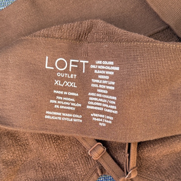 LOFT Chestnut Ribbed Bralette - Picture 3 of 3